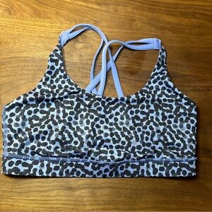 Lululemon black and purple energy bra